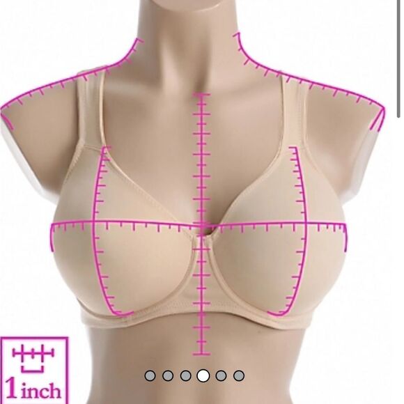 NWT New Anita Rosia Faia 5490 Twin Seamless Comfort Underwire Bra 34C Skin tone - Picture 4 of 16